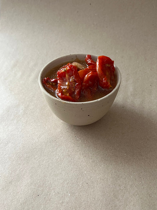 Geröstete Freilandtomaten in Vinaigrette