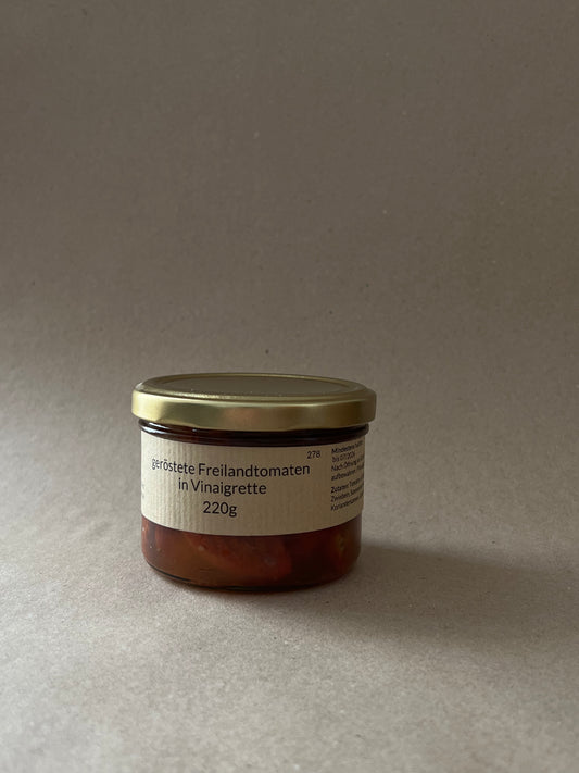 Geröstete Freilandtomaten in Vinaigrette