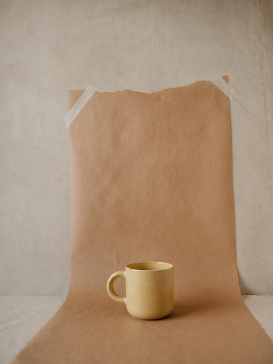 Handgetöpferte Henkeltasse gelb | Viola Beuscher x pankratz